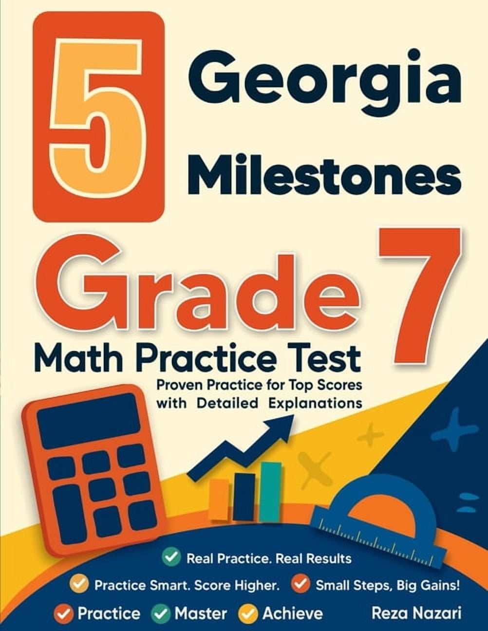 5 Georgia Milestones Grade 7 Math Practice Tests: Proven Practice for ...