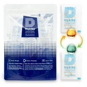 5 Gram [40 Packs] "Dry & Dry" Food Safe Orange IndicatingOrange to Dark Green Mixed Silica Gel Packets - FDA Compliant