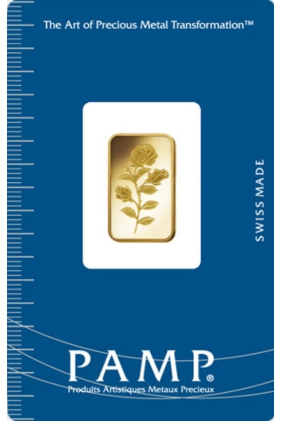 5 Gram PAMP Suisse Rosa Gold Bar .999 Fine