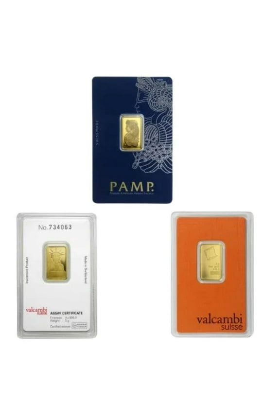 5 Gram Random Brand Gold Bar (In Assay)