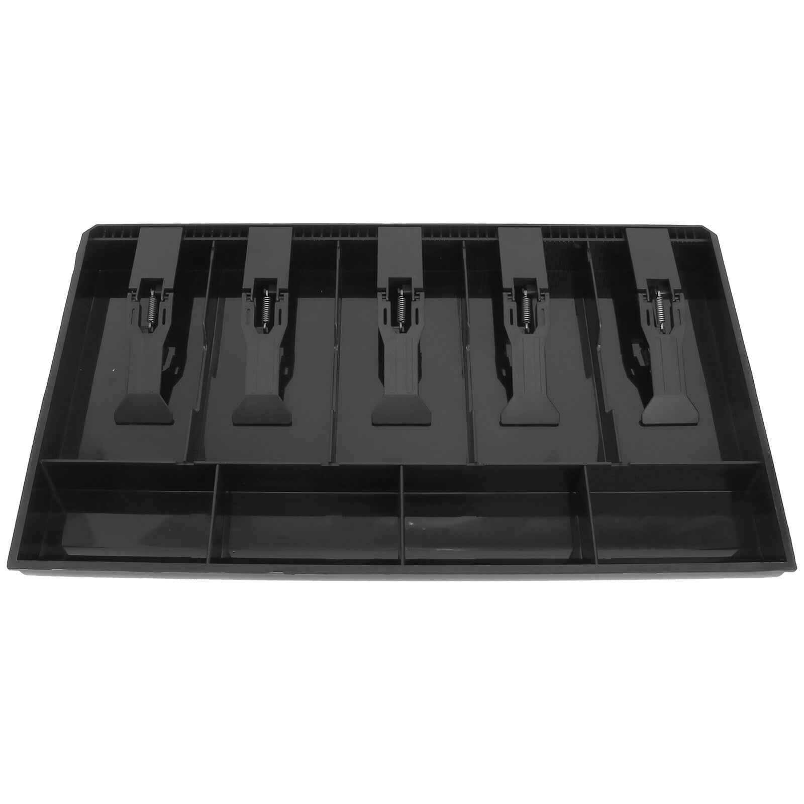 5 Grids Cash Collection Box Cashier Drawer Insert Tray for Market Bank