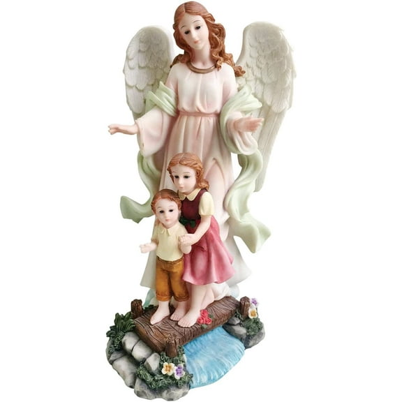 5" Guardian Angel Statue Archangel Estatua (5 Inch)
