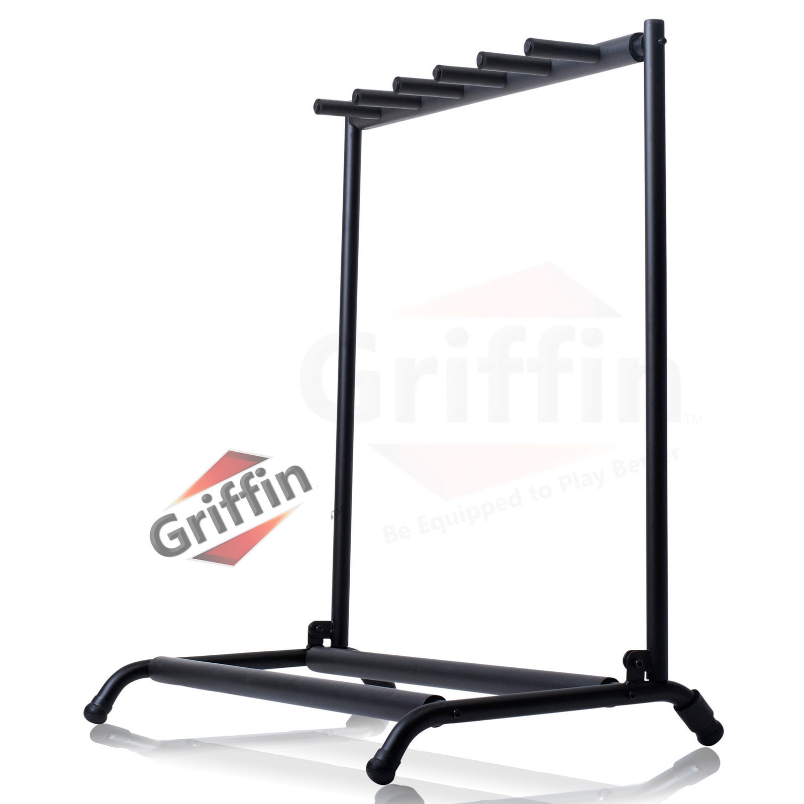 5 Guitar Rack Stand - Folding Five Multiple Stage Storage Bass Holder ...