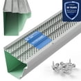 thumbnail image 1 of Waterlock 5" Gutter Guards Leaf Protection - Aluminium Gutter Covers - Fits K-Style Gutters - Easy to Install, 1 of 9