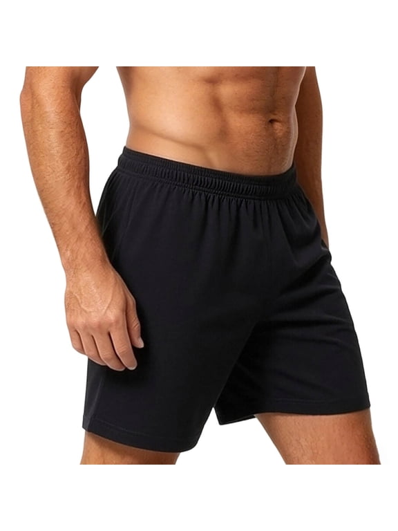 5" Gym Shorts Men Elastic Waist Solid Color with Pockets Athletic Short Sweatpants Swim Trunks Fathers Gifts