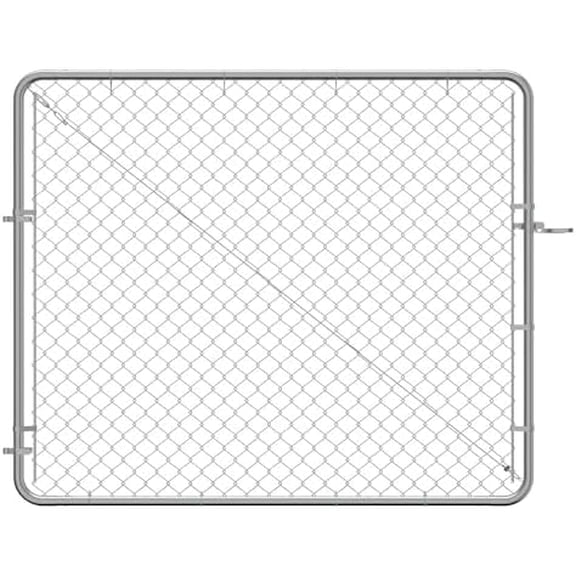 5'H Adjustable Chain Link Gate Kit - Galvanized$$Tools & Hardware Other