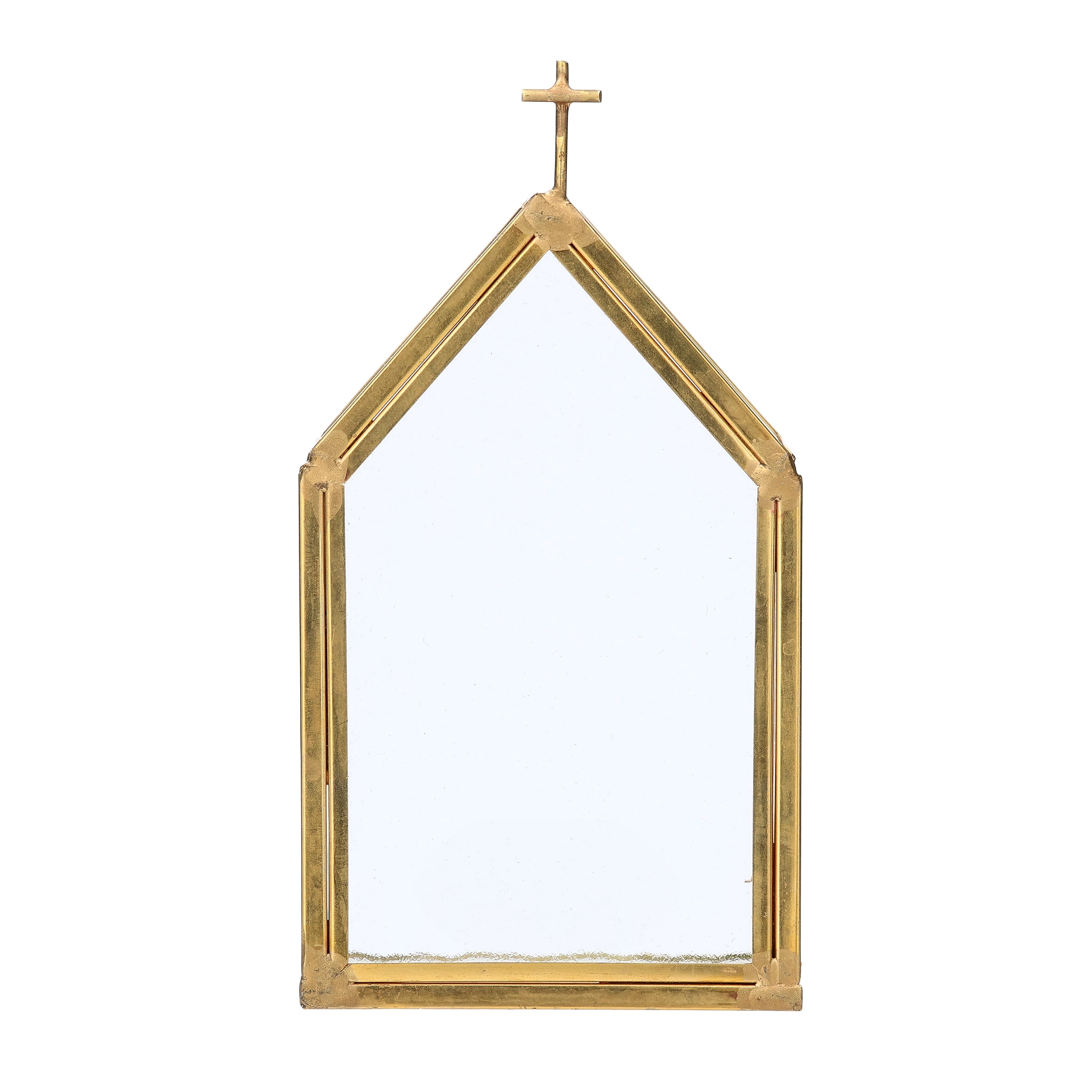 Clear Glass Church Candle Holder, 5", by Holiday Time