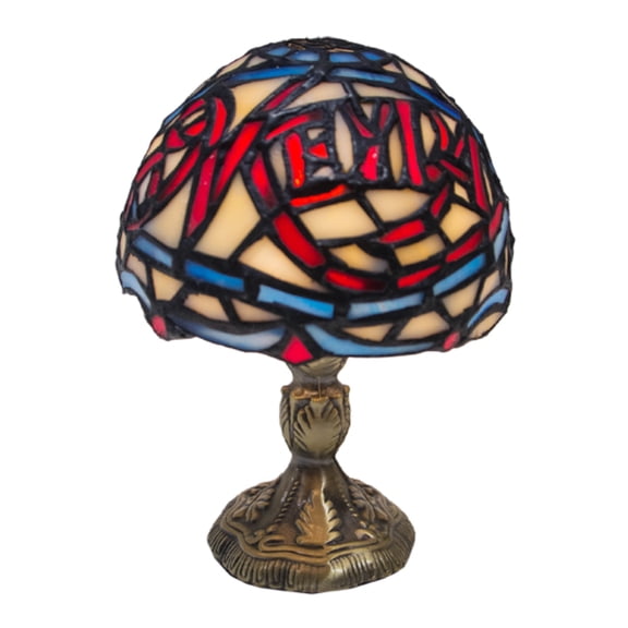 Meyda Tiffany 21224 Stained Glass / Tiffany Accent Table Lamp From The Micro Mini's