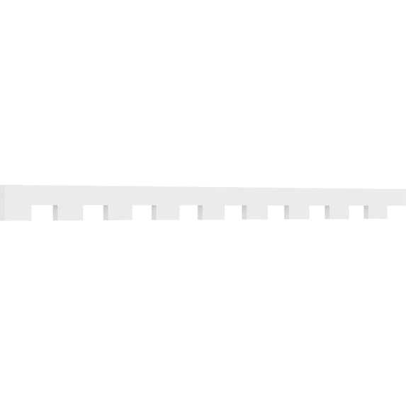 5"H x 1"P x 90"L Monroe Architectural Grade PVC Dentil Trim