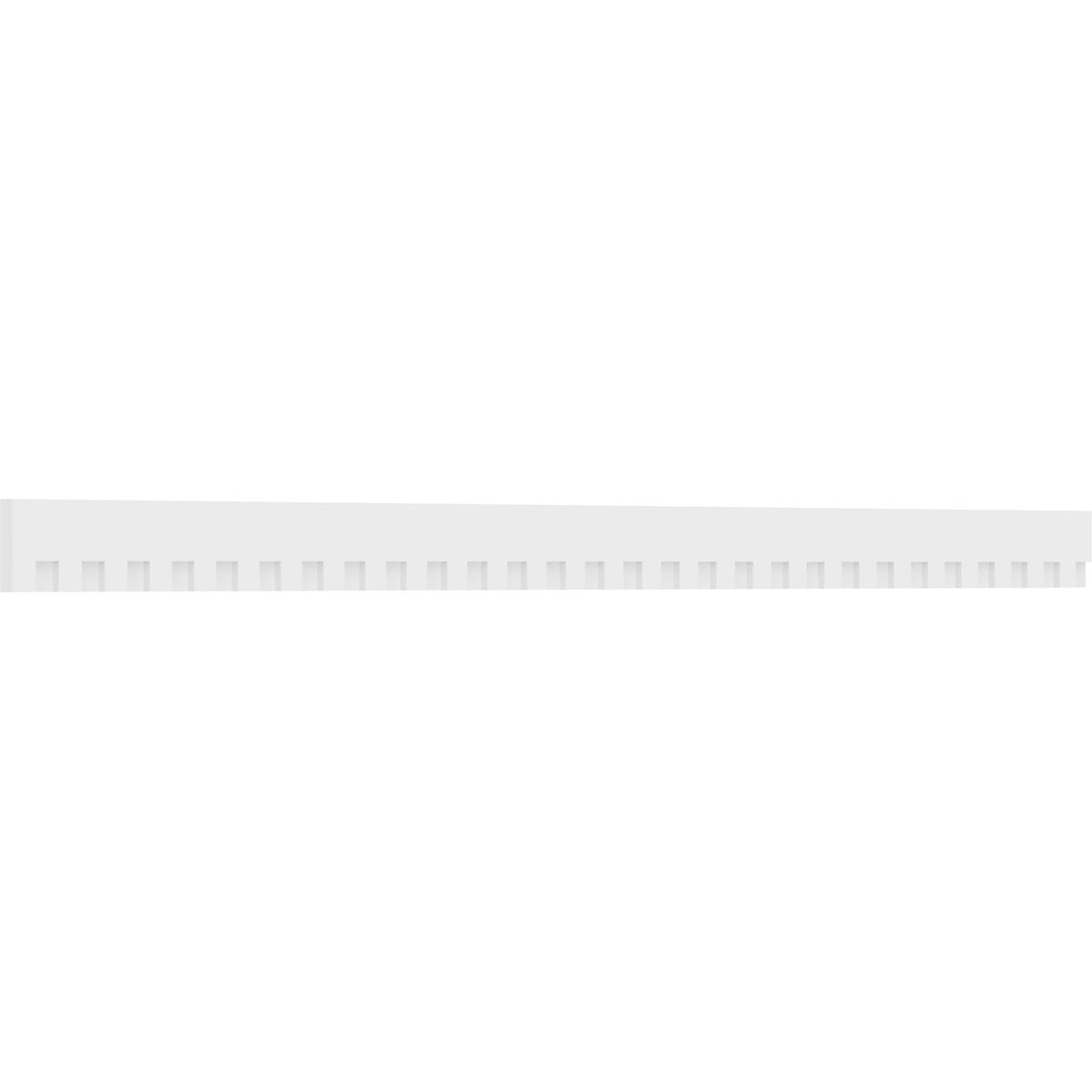 Sanford White Architectural Grade PVC Dentil Trim Moulding with Backplate
