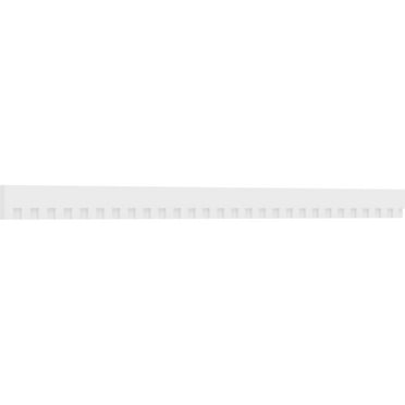 5"H x 1"P x 93 3/8"L Sanford Architectural Grade PVC Dentil Trim w/Backplate