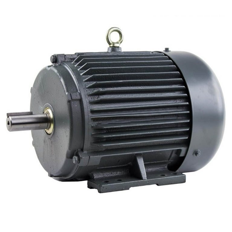 5 HP 3 Phase Electric Motor 1800 RPM 184T Frame TEFC 230/460 Volt Severe  Duty