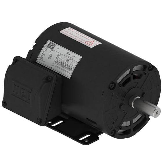 5 HP THREE PHASE ELECTRIC MOTOR 230/460 FRAME 184T SHAFT 1 1/8 1800 rpm