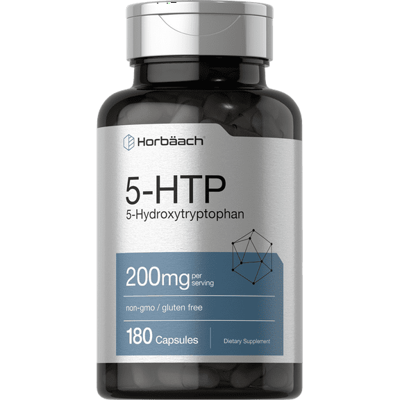 5 HTP Supplement 200mg | 180 Capsules | 5 Hydroxytryptophan | by Horbaach