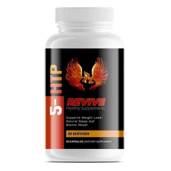 5 HTP Supports Healthy Sleep Patterns, Mood, Anxiety Reduction, and Gut Brain Axis-Revive Healthy Supplements 5oz