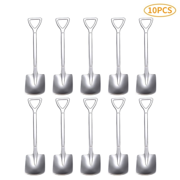 5" Handle Stainless Steel Flatware Tea Coffee Spoons (10-pack)