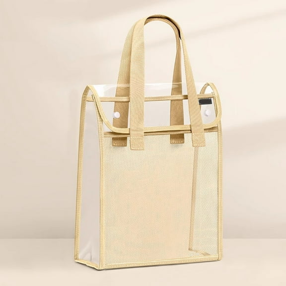 Under $5, Handled File Folder, Portable Expanding File Folder, Accordion Organizer with Handle, Letter Size for Office & Travel, Document Holder, Yellow by Goohae