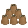 thumbnail image 1 of 5" Hardback Empire Chandelier Lamp Shades Set of 6 Burlap, 1 of 2