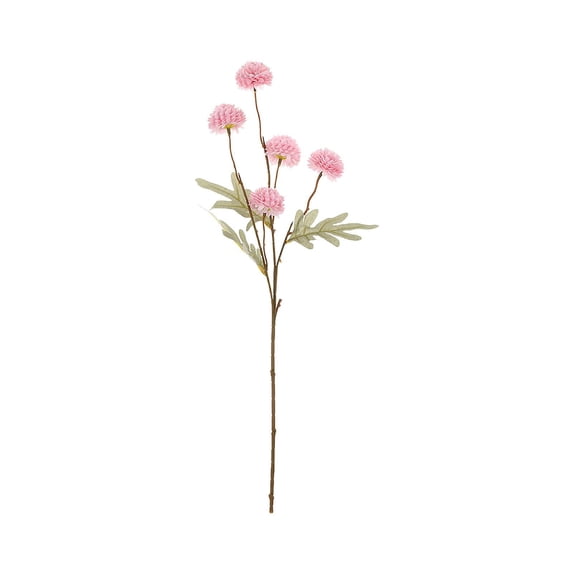 5-Head Artificial Chrysanthemum Flower Potted Plant for Wedding Home Decor Arrangement