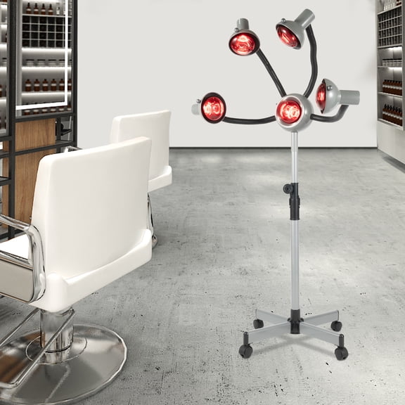 5 Head Infrared Hair Dryer Lamp 110V with Adjustable Temperature 40-80, 750W Professional Perm Machine for Hair Drying and Heat Therapy in Salon Use