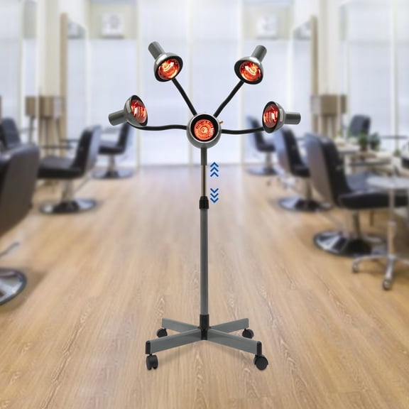 5-Head Infrared Light Heat Therapy Red Lamp Salon Hair Perming Dyeing SteamerSPA