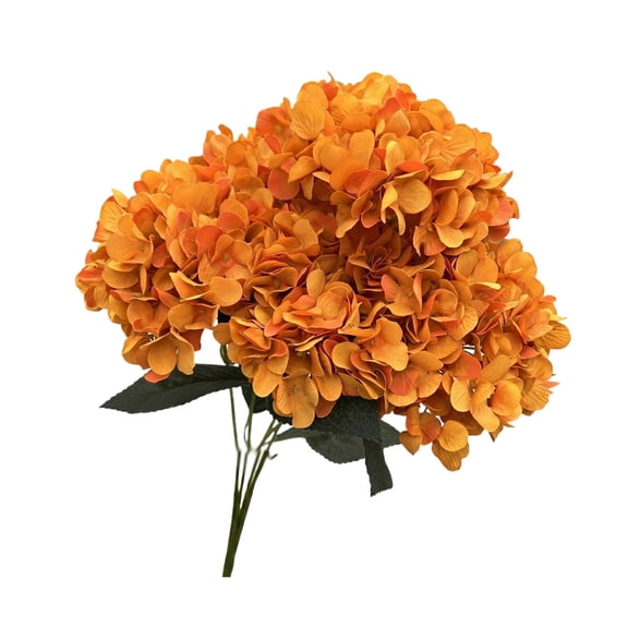 5 Heads Artificial Silk Hydrangea Flower Hanging Decor for Front Porch, Garden, Wedding & Home Spring Wall Door Decorations