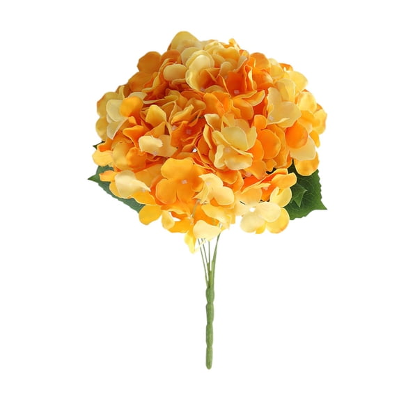 5 Heads Silk Hydrangea Flowers, 13 Inch Realistic Artificial Hydrangea Bouquet with Long Stems for Wedding Centerpieces, Party Table Decor, and Home Vase Arrangements