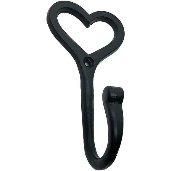 5" - Heart Coat Hook - HK-101 - for coats, bags, hand towel etc - For interior & Exterior Designing Wrought Iron Coat Hook 2