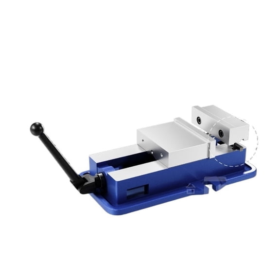 5" Heavy Duty Cast Iron Drill Press Vice, Bench Vise Clamp W/ T-Handle Lever Precision Milling Machine Adjustable Jaws