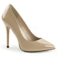 thumbnail image 1 of 5" Heel, 3/8" Hidden Platform Pump - Cream Pat, 16, 1 of 5