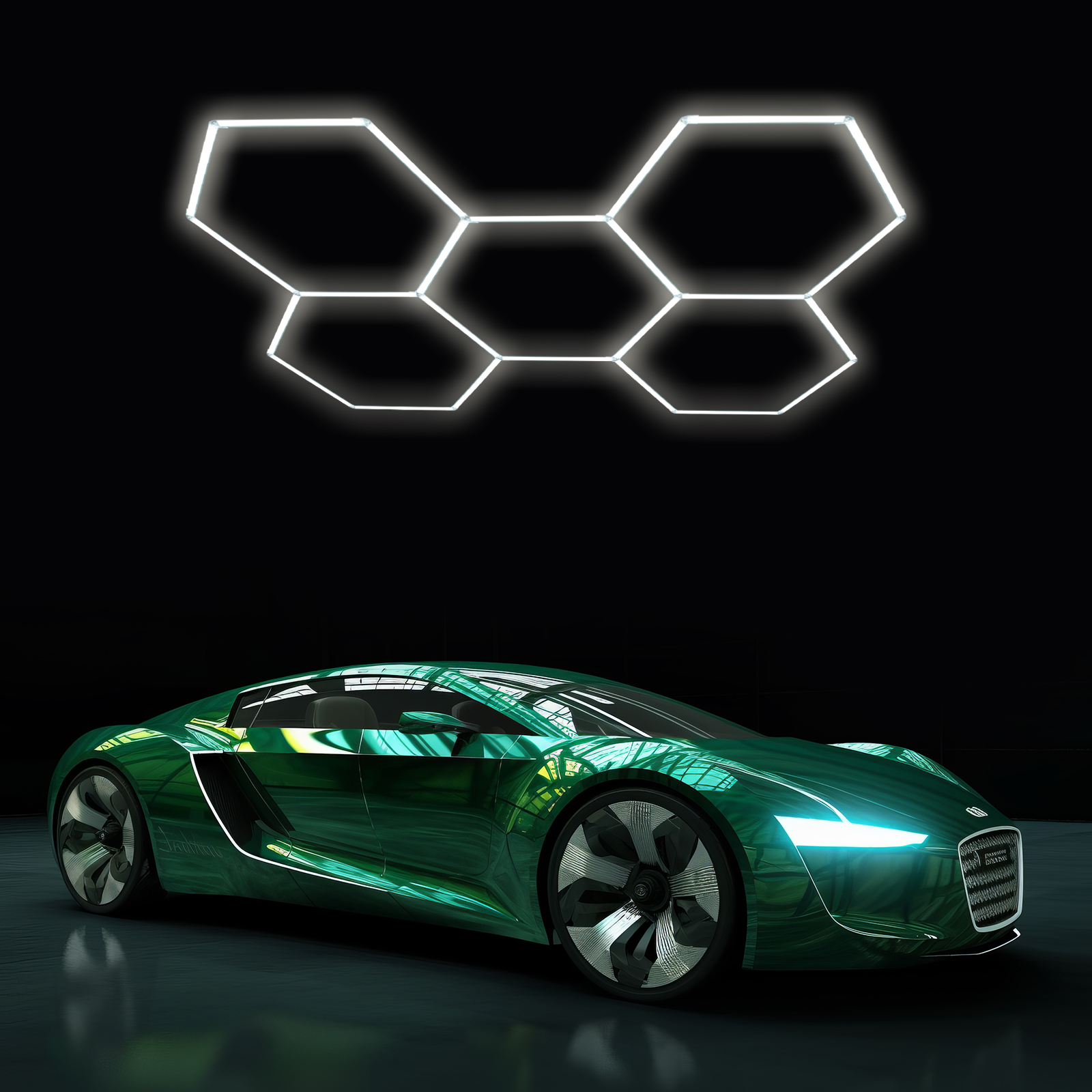 5 Hexagon Honeycomb LED Hex Light for Car Showroom Beauty Station Gym Lights HEX