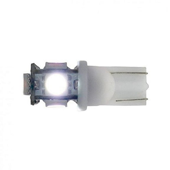 5 High Power LED 360 Degree 194 Bulb - White (2 Pack)