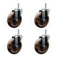 thumbnail image 1 of 5 High Temp Glass Filled Nylon Wheel Swivel 3/4 Inch Threaded Stem Caster Set, 1 of 2