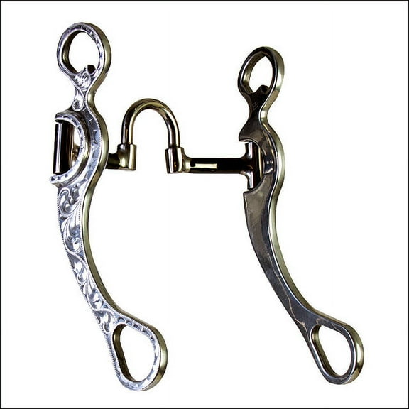 5" Hilason Diecast Aluminum Mouth Horse Curb Bit 8-1/2" Eng Cheeks