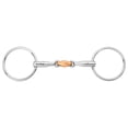 thumbnail image 1 of HILASON Loose Ring Double Jointed Snaffle Bit with Copper Lozenge, 1 of 7