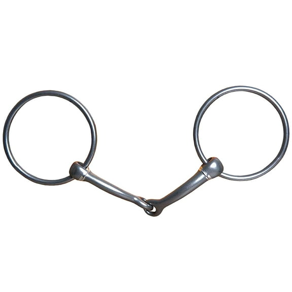 5" Hilason Western Ring Snaffle Oil Horse Mouth Bit W/ 3"