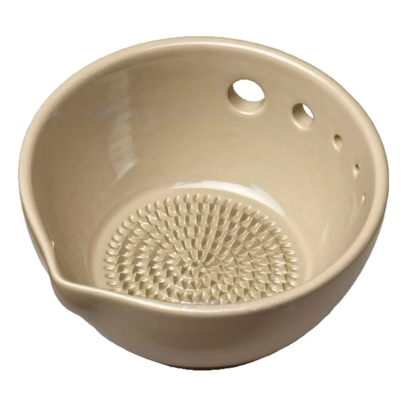 5-Hole Herb Leaf Stripper with Garlic Grinding Bowl, Built-In Spout for Easy Pouring, Easter Decorations, Multi-Function Kitchen Gadget for Mincing, Juicing and Herb Preparation, 2.8*1.6in, C