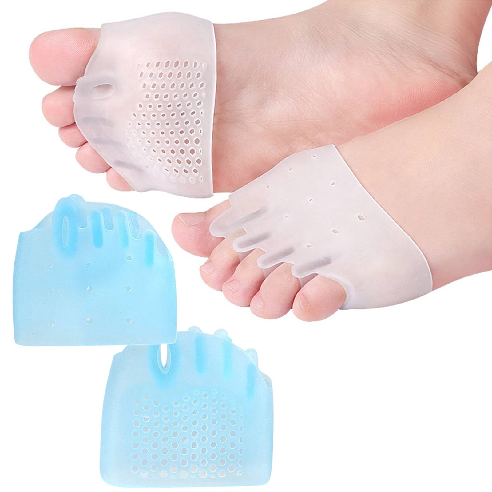 5-Hole Toe Separator, Clear Blue - Soft Breathable Silicone Toe ...