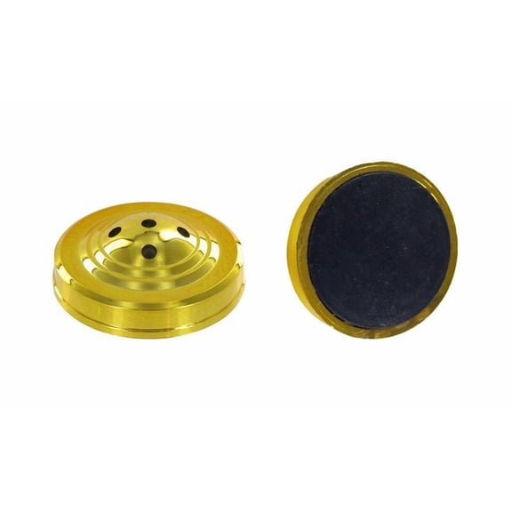 5-Hole Weighted Desktop Flag Stand for 4x6 inch flag (Gold)