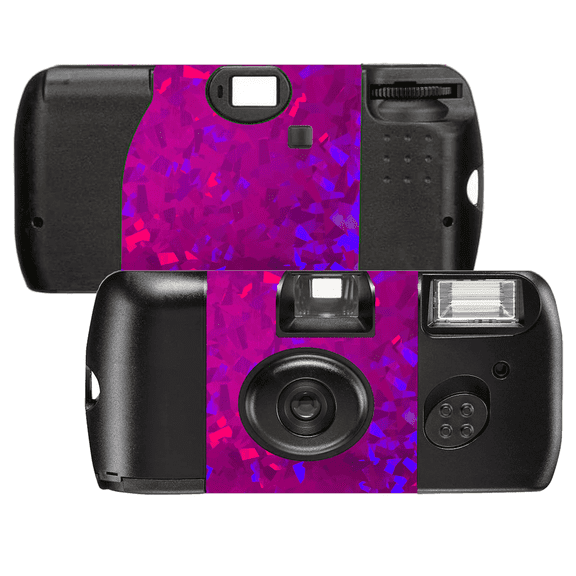 5 Holographic Crystal Purple Film Camera  Kodak 400 Speed Single Use Camera, 27 exposures SL56023-5pk