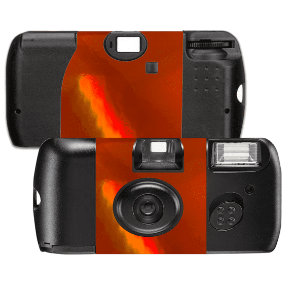 5 Holographic Rainbow Orange Film Camera Kodak 400 Speed Single Use Camera, 27 exposures SL56029-5pk