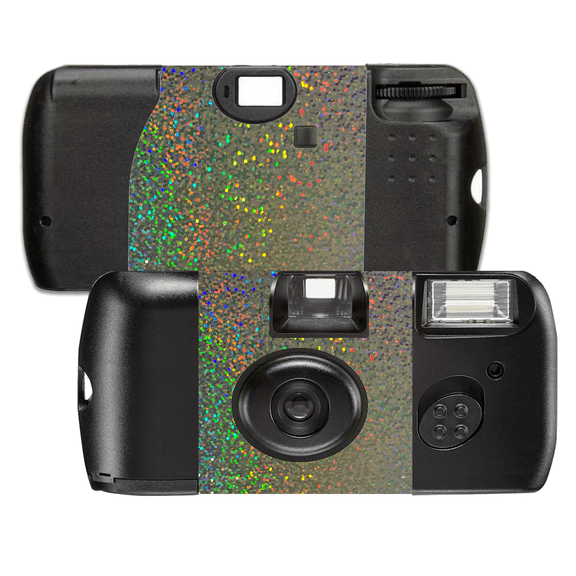 5 Holographic Sequins Silver Film Camera Kodak 400 Speed Single Use Camera, 27 exposures SL56033-5pk