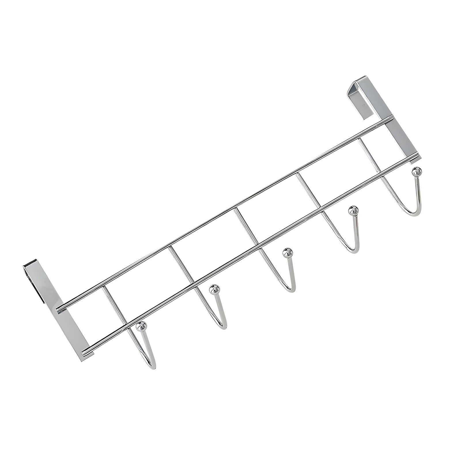 5-Hook Iron Hanger Set | No-Drill Over Door Hooks for Dorm Beds ...