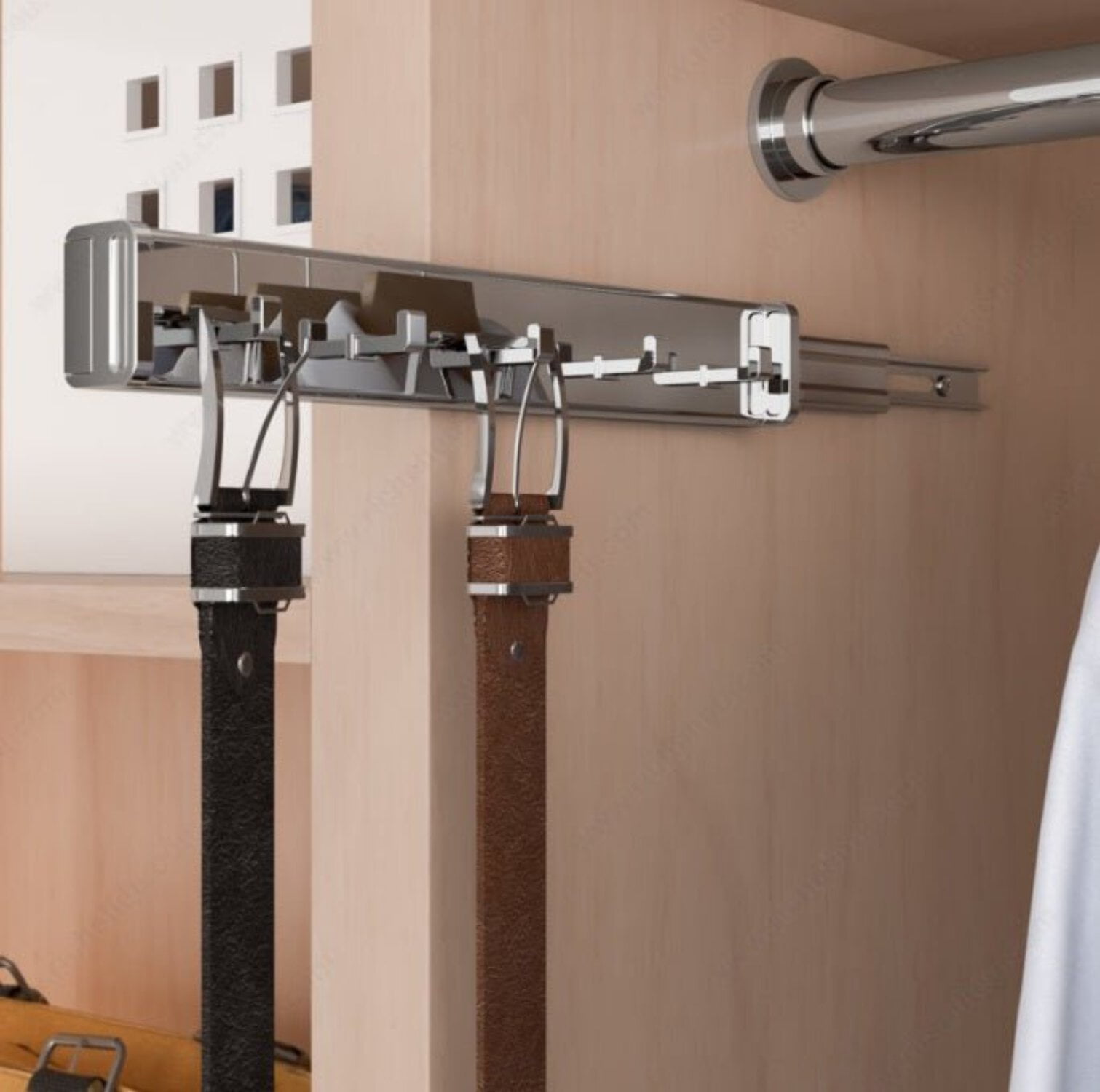 Richelieu Hardware Pullout Closet Belt Rack - Thumbnail 3