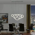 thumbnail image 1 of 5 Hoop Crystal Progression Chandelier // Chrome, 1 of 4