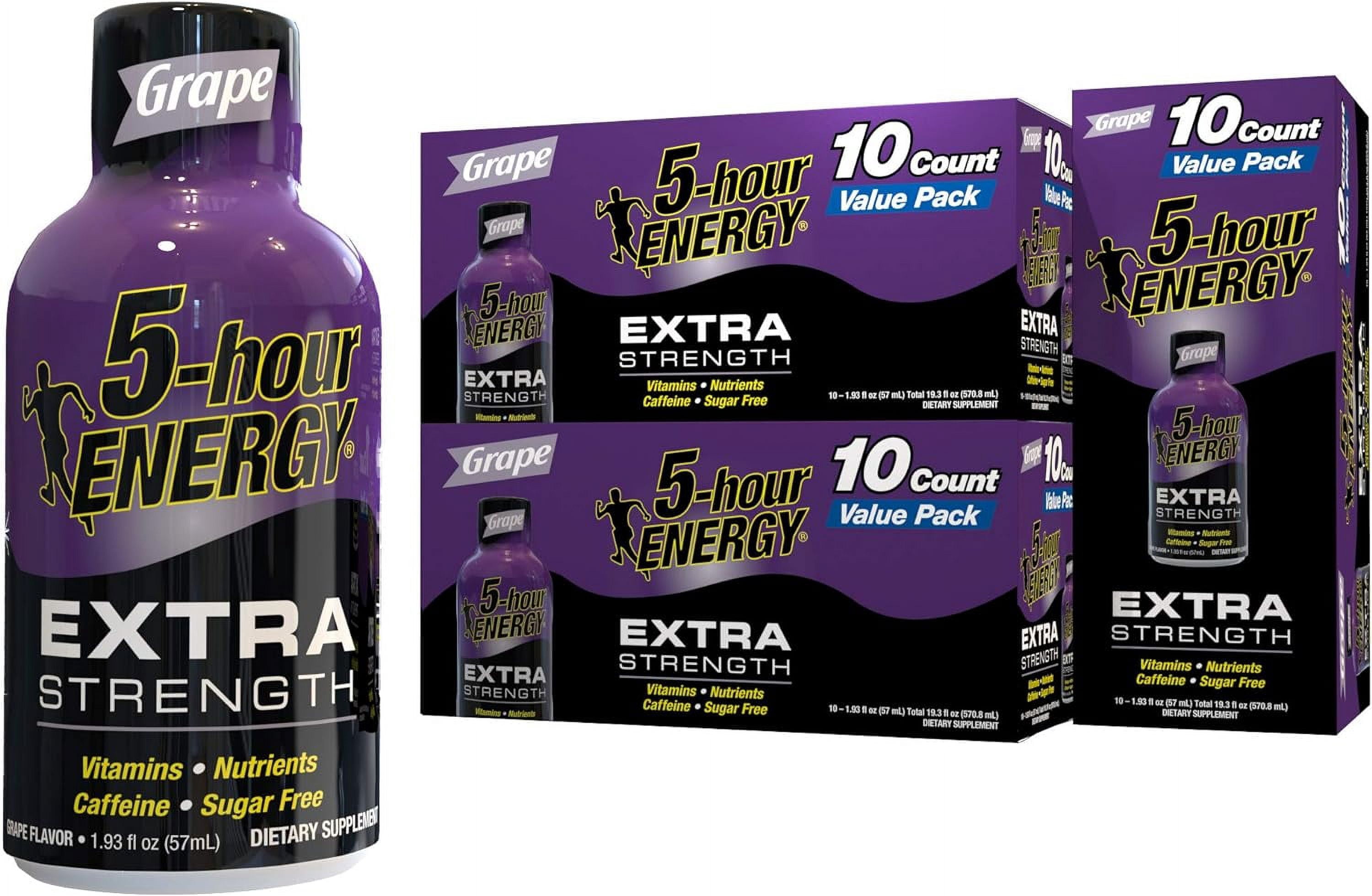 5 Hour Energy Shot Extra Strength Grape