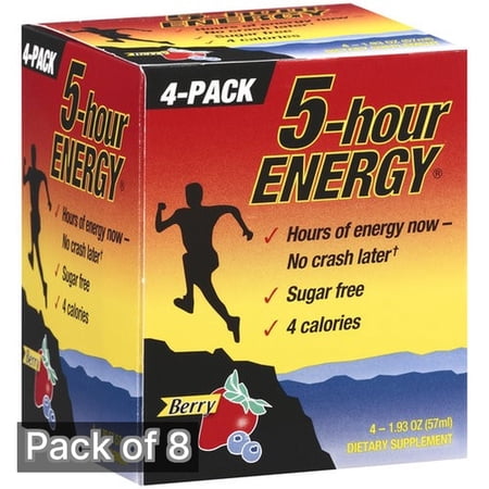5-Hour Energy Berry Dietary Supplement (Pack of 8)