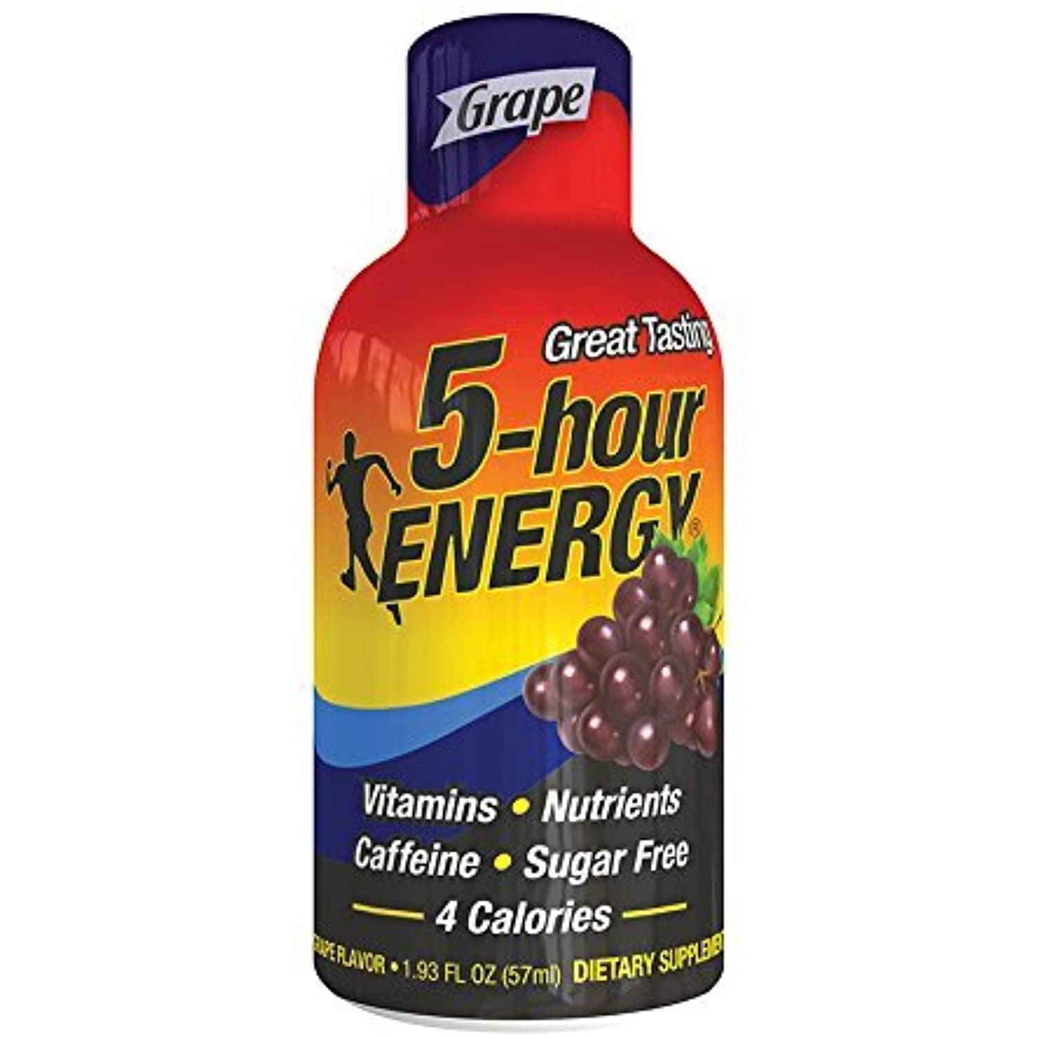 5 Hour Energy Energy Shots, Grape, 12 Pk By 5 Hour Energy