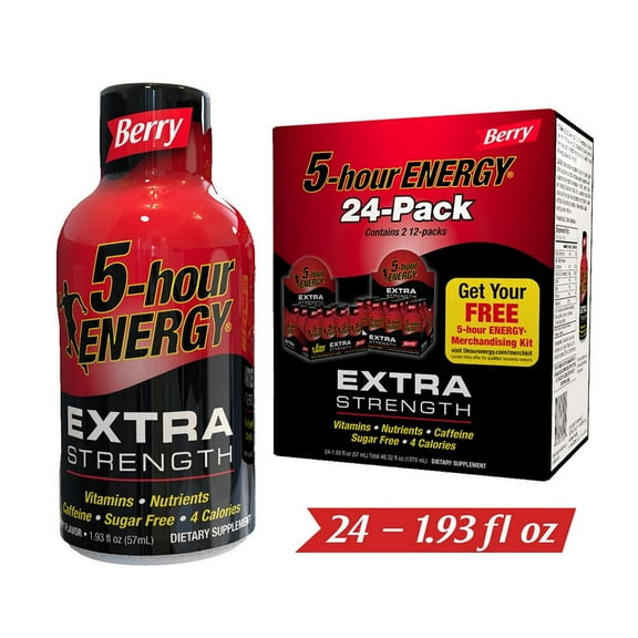 5 Hour Energy Extra Strength Berry, 24 pk