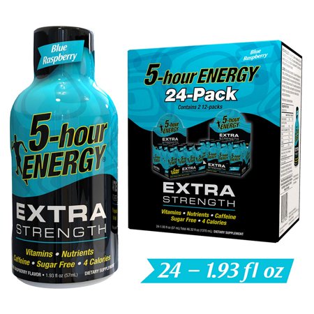 5 Hour Energy Extra Strength Blue Raspberry, 24 pk.